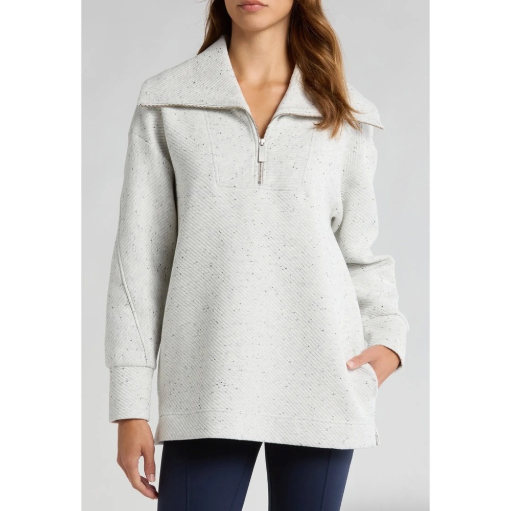 Sweaty Betty Radiant Half Zip Sweatshirt Tranquil G XXL